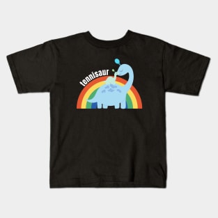 US Open Tennisaur: Tennis Dinosaur Kids T-Shirt